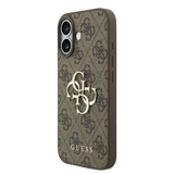 Guess 4G Metal Logo Hoesje met polskoord – iPhone 17 Bruin - Back cover