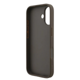 Guess 4G Metal Logo Hoesje met polskoord – iPhone 17 Bruin - Back cover