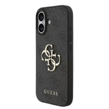 Guess 4G Metal Logo Hoesje met polskoord – iPhone 17 Zwart - Back cover