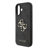 Guess 4G Metal Logo Hoesje met polskoord – iPhone 17 Zwart - Back cover