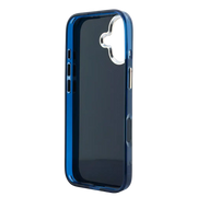 Guess IML 4G Script Metal Logo Hoesje – iPhone 17 Blauw - Back cover