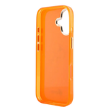 Guess IML 4G Script Metal Logo Hoesje – iPhone 17 Oranje - Back cover
