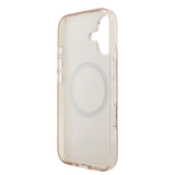 Guess IML Flowers Allover Hoesje met MagSafe en koord – iPhone 17 Roze - Back cover draagkoord
