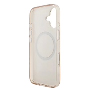 Guess IML Flowers Allover Hoesje met MagSafe en koord – iPhone 17 Roze - Back cover draagkoord