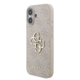 Guess IML Glitter Script Strap MagSafe Hoesje – iPhone 17 Zwart - Back cover met draagkoord