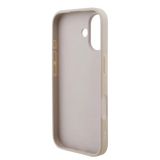 Guess IML Glitter Script Strap MagSafe Hoesje – iPhone 17 Zwart - Back cover met draagkoord