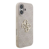 Guess IML Glitter Script Strap MagSafe Hoesje – iPhone 17 Zwart - Back cover met draagkoord