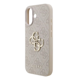 Guess IML Glitter Script Strap MagSafe Hoesje – iPhone 17 Zwart - Back cover met draagkoord