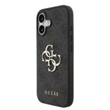 Guess PU 4G Metal Logo Hoesje voor iPhone 17 – Grijs - Telefoonhoesje