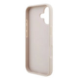 Guess PU 4G Metal Logo Hoesje voor iPhone 17 – Roze - Telefoonhoesje