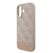 Guess PU 4G Stripe Hoesje – iPhone 17 Roze - Back cover