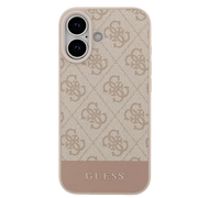 Guess PU 4G Stripe Hoesje – iPhone 17 Roze - Back cover