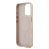 Guess PU Leather 4G Gold Frame MagSafe Hoesje – iPhone 17 Roze - Back cover