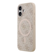 Guess PU Leather 4G MagSafe Hoesje voor iPhone 17 – Roze - Telefoonhoesje