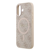 Guess PU Leather 4G MagSafe Hoesje voor iPhone 17 – Roze - Telefoonhoesje