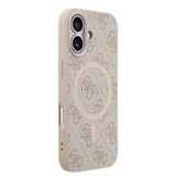 Guess PU Leather 4G MagSafe Hoesje voor iPhone 17 – Roze - Telefoonhoesje