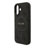 Guess PU Leather 4G MagSafe Hoesje voor iPhone 17 – Zwart - Telefoonhoesje