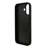 Guess PU Leather 4G MagSafe Hoesje voor iPhone 17 – Zwart - Telefoonhoesje