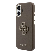 Guess PU Resin Logo Hoesje – iPhone 17 Bruin - Back cover