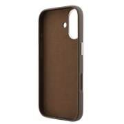 Guess PU Resin Logo Hoesje – iPhone 17 Bruin - Back cover