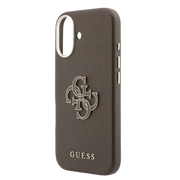 Guess PU Resin Logo Hoesje – iPhone 17 Bruin - Back cover