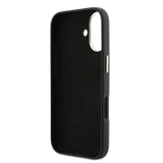 Guess PU Resin Logo Hoesje – iPhone 17 Zwart - Back cover