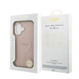 Guess PU Saffiano MagSafe Hoesje – iPhone 17 Roze - Back cover