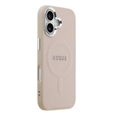 Guess PU Saffiano MagSafe Hoesje – iPhone 17 Roze - Back cover