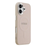 Guess PU Saffiano MagSafe Hoesje – iPhone 17 Roze - Back cover
