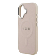 Guess PU Saffiano MagSafe Hoesje – iPhone 17 Roze - Back cover