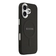Guess PU Saffiano MagSafe Hoesje – iPhone 17 Zwart - Back cover