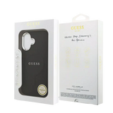 Guess PU Saffiano MagSafe Hoesje – iPhone 17 Zwart - Back cover
