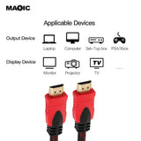High-speed HDMI-kabel rood/zwart 10M - wave hdmi