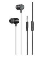 iPeax Bedrade 3,5mm Oordopjes – Zwart