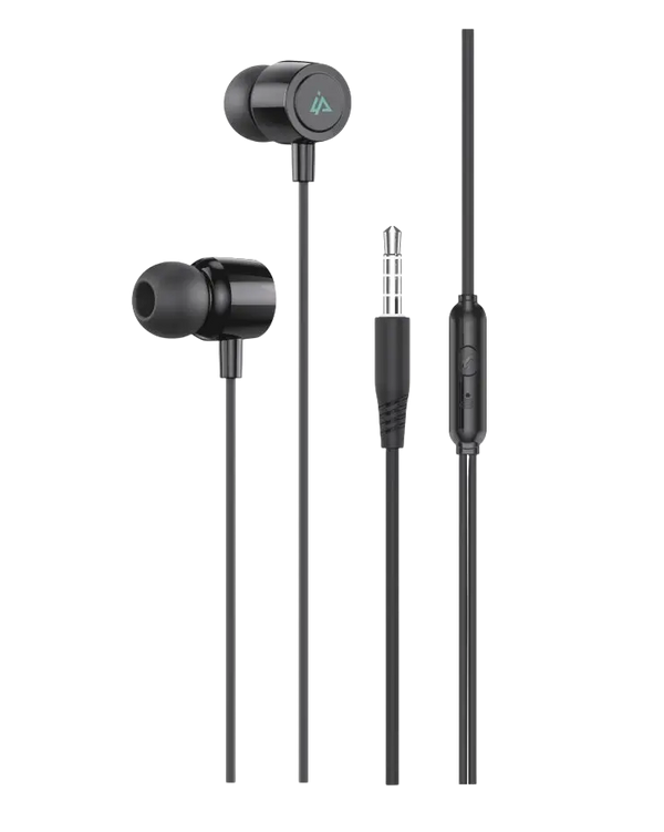 iPeax Bedrade 3,5mm Oordopjes – Zwart