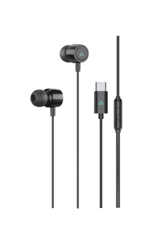 iPeax Bedrade USB-C Oordopjes – Zwart