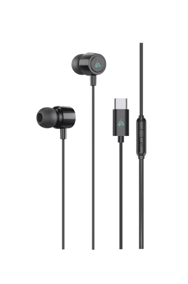 iPeax Bedrade USB-C Oordopjes – Zwart