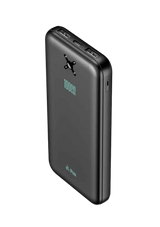 iPeax Powerbank 10.000 mAh - Compacte Dual USB-A Oplader in Zwart