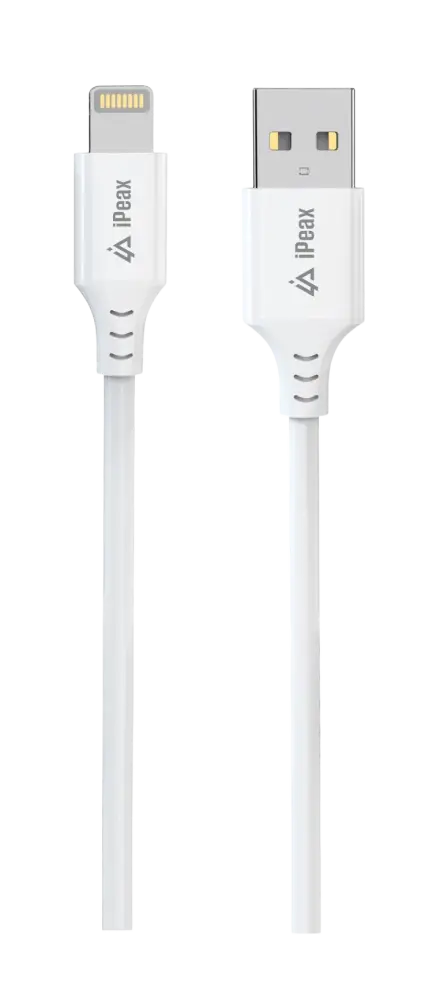 iPeax USB-A naar Lightning Kabel – 1 Meter – Wit
