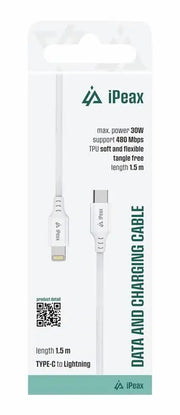 iPeax USB-C naar Lightning kabel – 1,5 meter Verhoog je Oplaadvrijheid