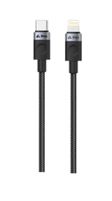 iPeax USB-C naar Lightning kabel - 1 Meter Zwart voor snelladen en modern gemak