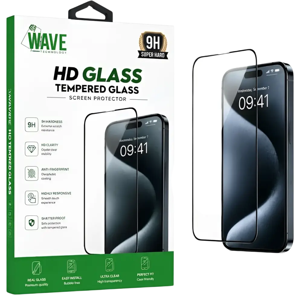 iPhone 15 Screenprotector Wave 5D – Ultieme Bescherming en Kristalheldere Weergave