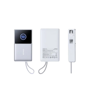 Joyroom Powerbank 10.000 mAh met Oprolbare USB-C Kabel – Wit