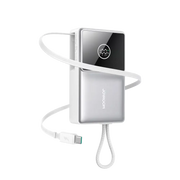 Joyroom Powerbank 10.000 mAh met Oprolbare USB-C Kabel – Wit