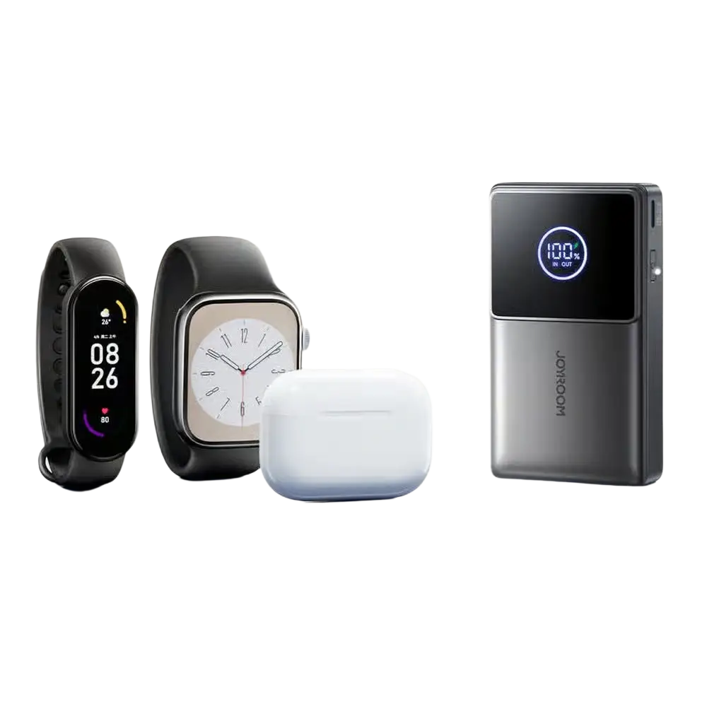 Joyroom Powerbank 10.000 mAh met Oprolbare USB-C Kabel – Zwart