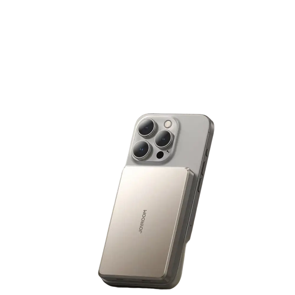 Joyroom Ultra-Slim Magnetische Powerbank 10.000 mAh 20W – Natural Titanium