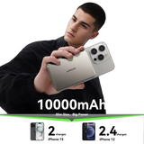 Joyroom Ultra-Slim Magnetische Powerbank 10.000 mAh 20W – Natural Titanium