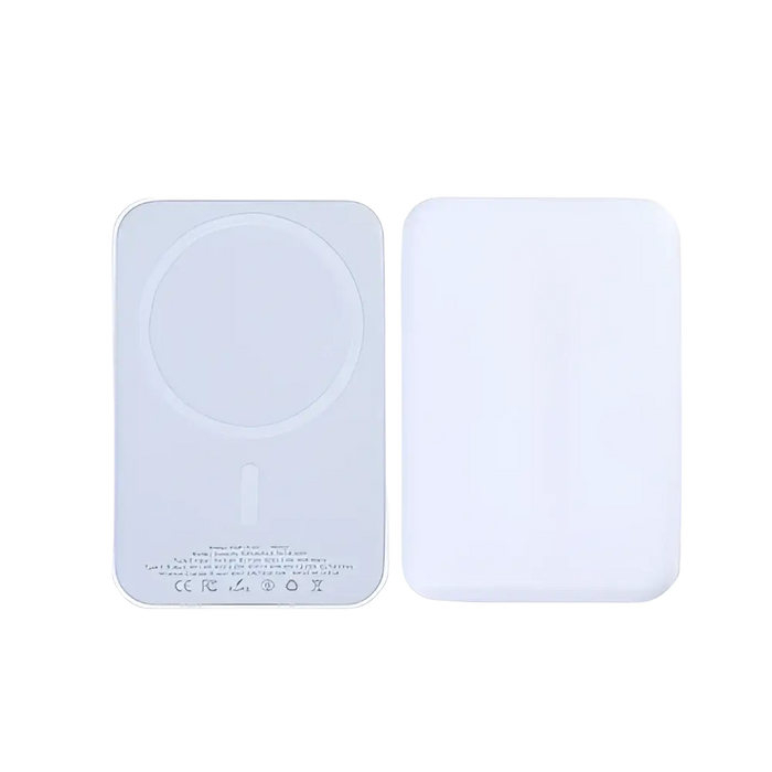 Magnetische Powerbank 5.000 mAh 15W voor iPhone 12 t/m 17 – Wit