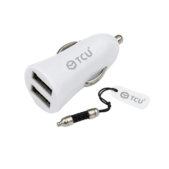 Mini Autolader 1x USB-A - Wit voor Eenvoudig en Veilig Opladen Onderweg - Auto oplader