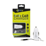 Mini Autolader 1x USB-A - Wit voor Eenvoudig en Veilig Opladen Onderweg - Auto oplader